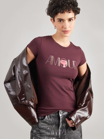 GUESS Shirts 'AMOUR' i lilla: forside