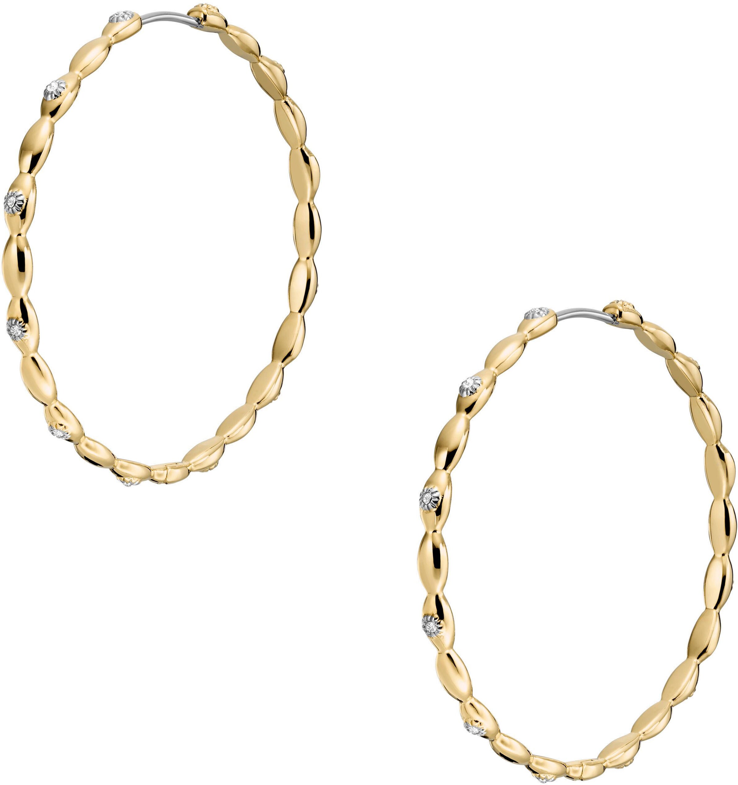 FOSSIL Ohrringe in Gold: Vorderseite