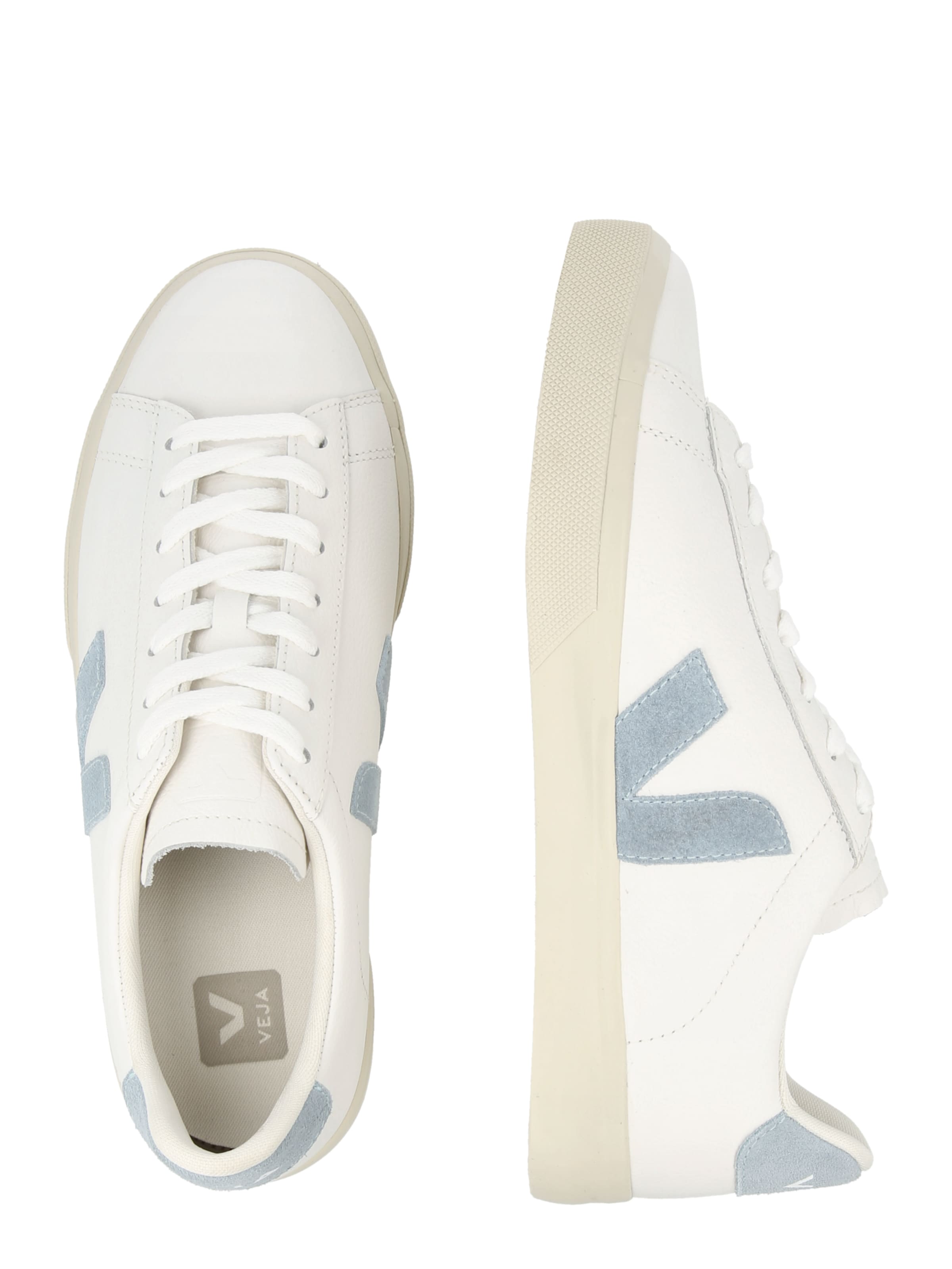 Veja - Sapatilhas baixas 'Campo' em branco