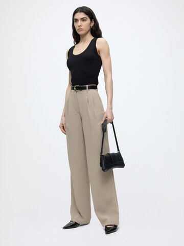 Wide leg Pantaloni cutați 'THEOLINE PERFECT' de la GUESS pe gri