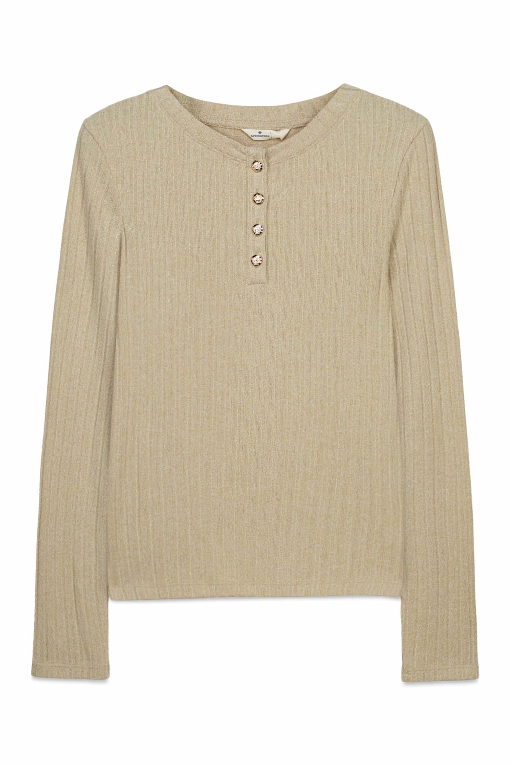 Pull-over Springfield en beige : devant
