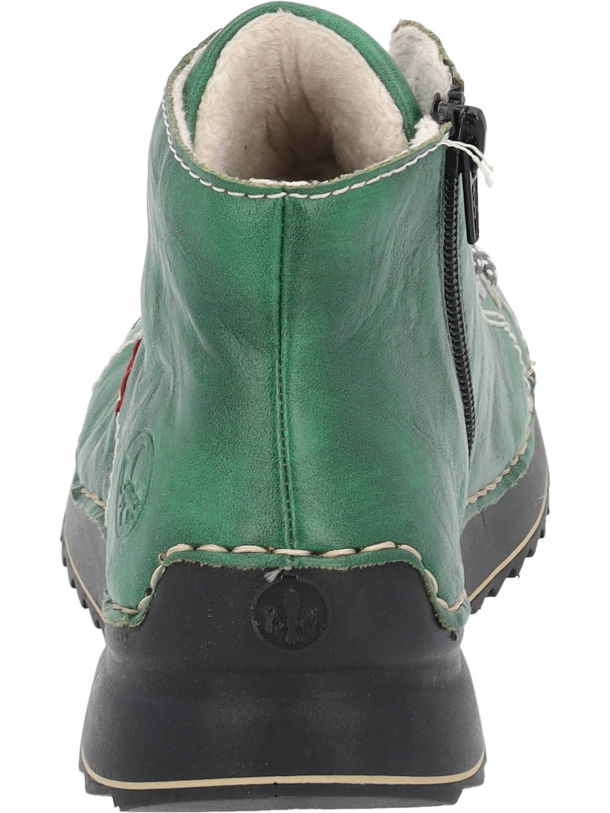 Rieker Fűzős rövid szárú csizmák - zöld