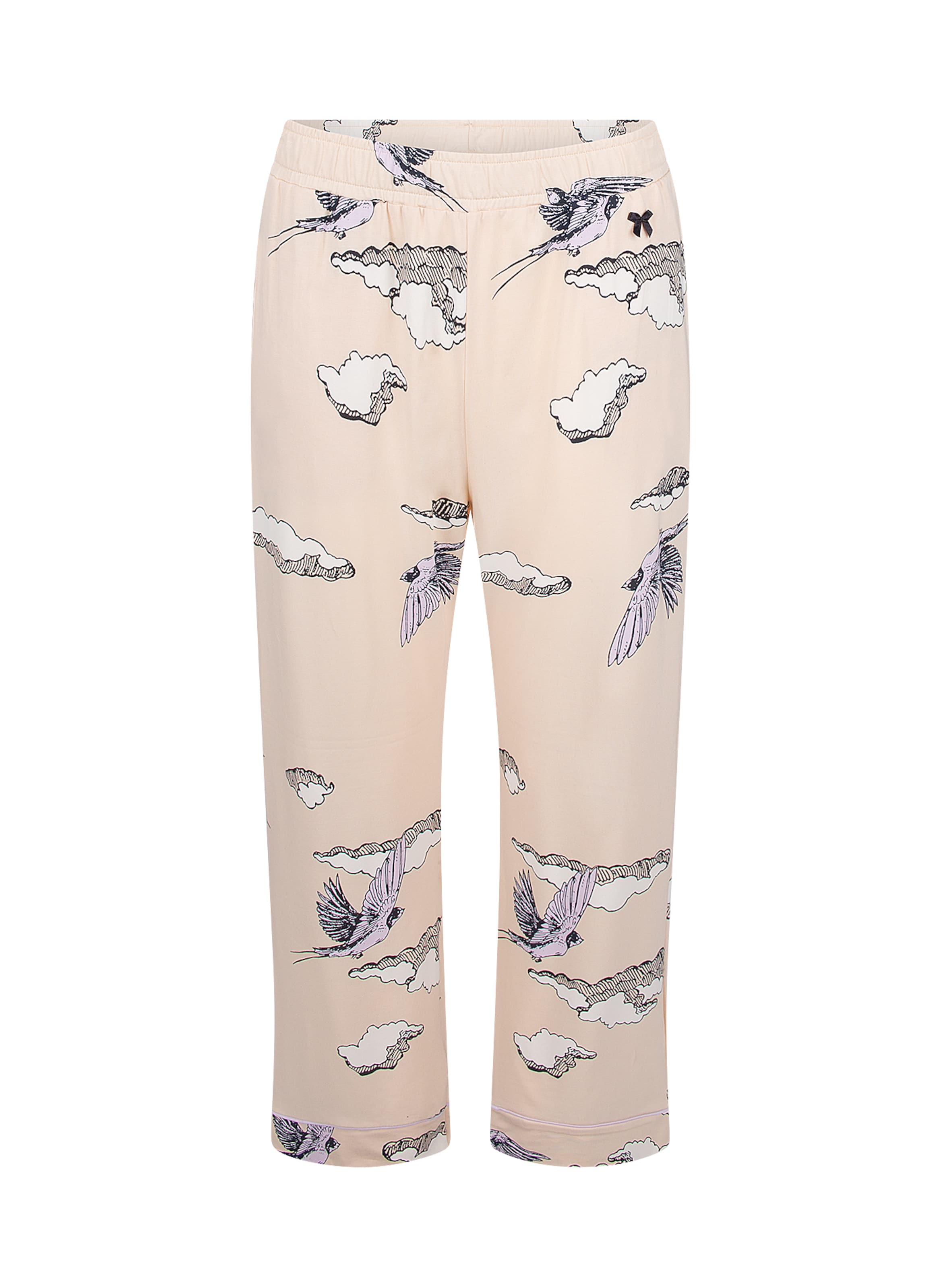 Sanetta Pyjamahose in Beige: Vorderseite