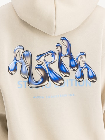 ALPHA INDUSTRIES Trui 'Studio Edition' in Beige