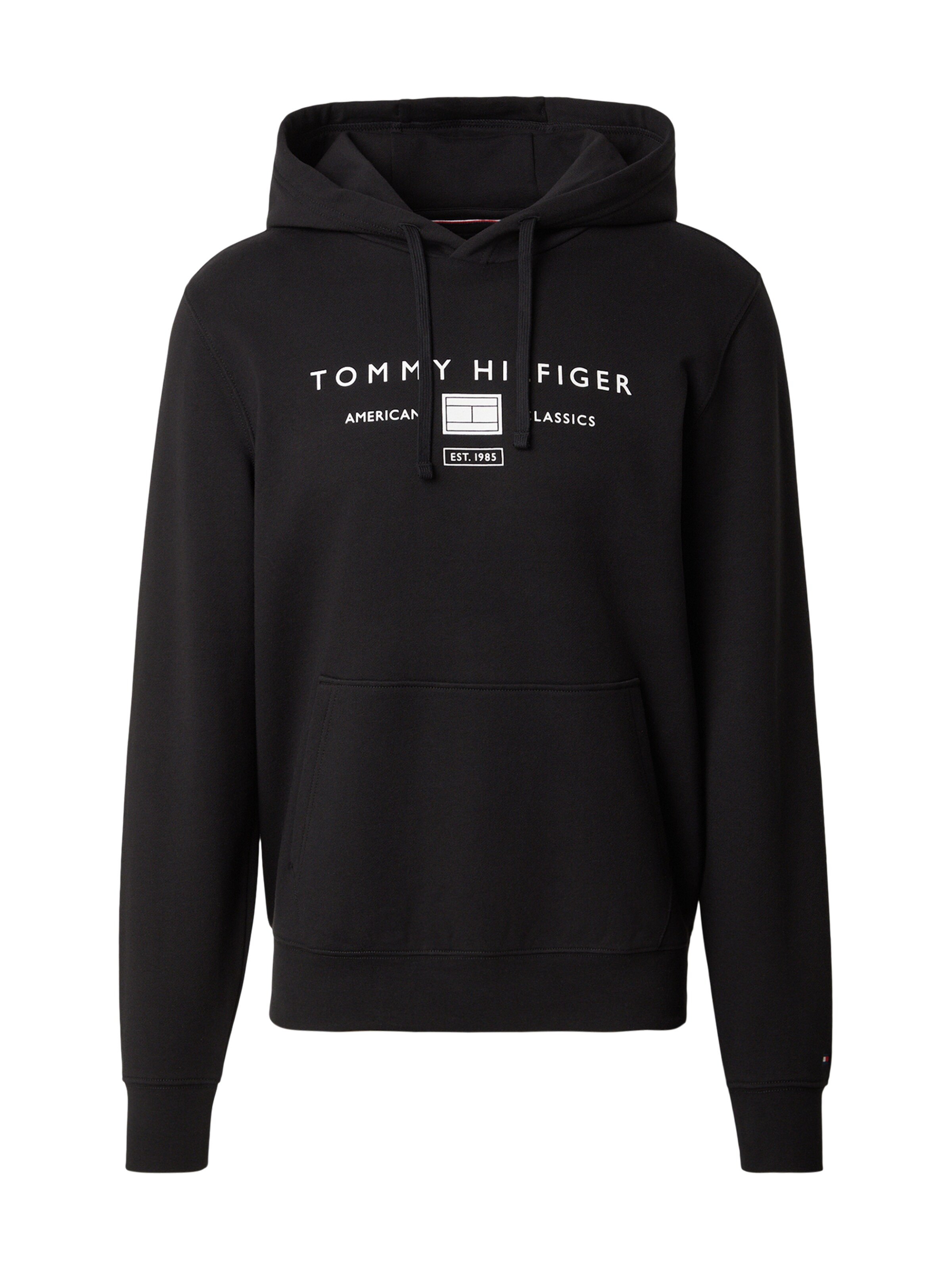 TOMMY HILFIGER Свитшот 'BRAND LOVE' в Черный: спереди