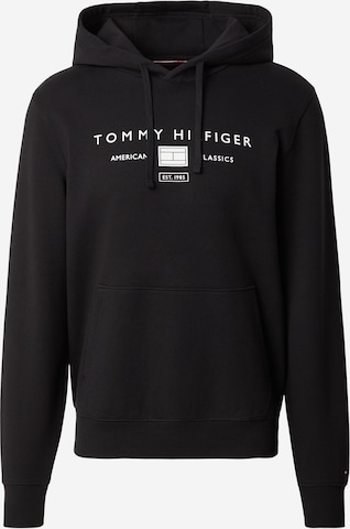TOMMY HILFIGER Свитшот 'BRAND LOVE' в Черный: спереди