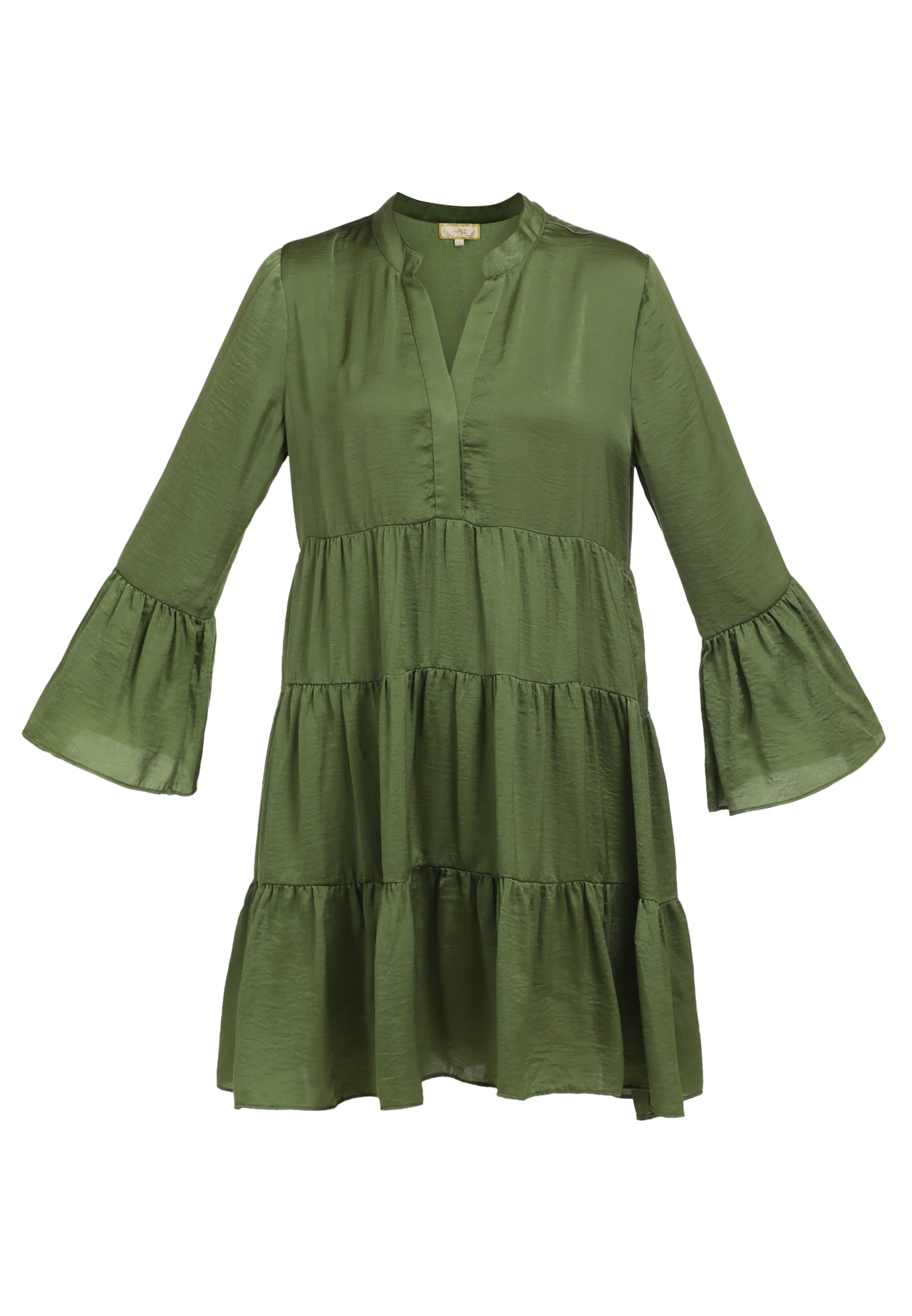 MYMO - Vestidos camiseiros em verde: frente