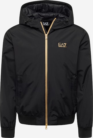 Veste mi-saison EA7 Emporio Armani en noir : devant