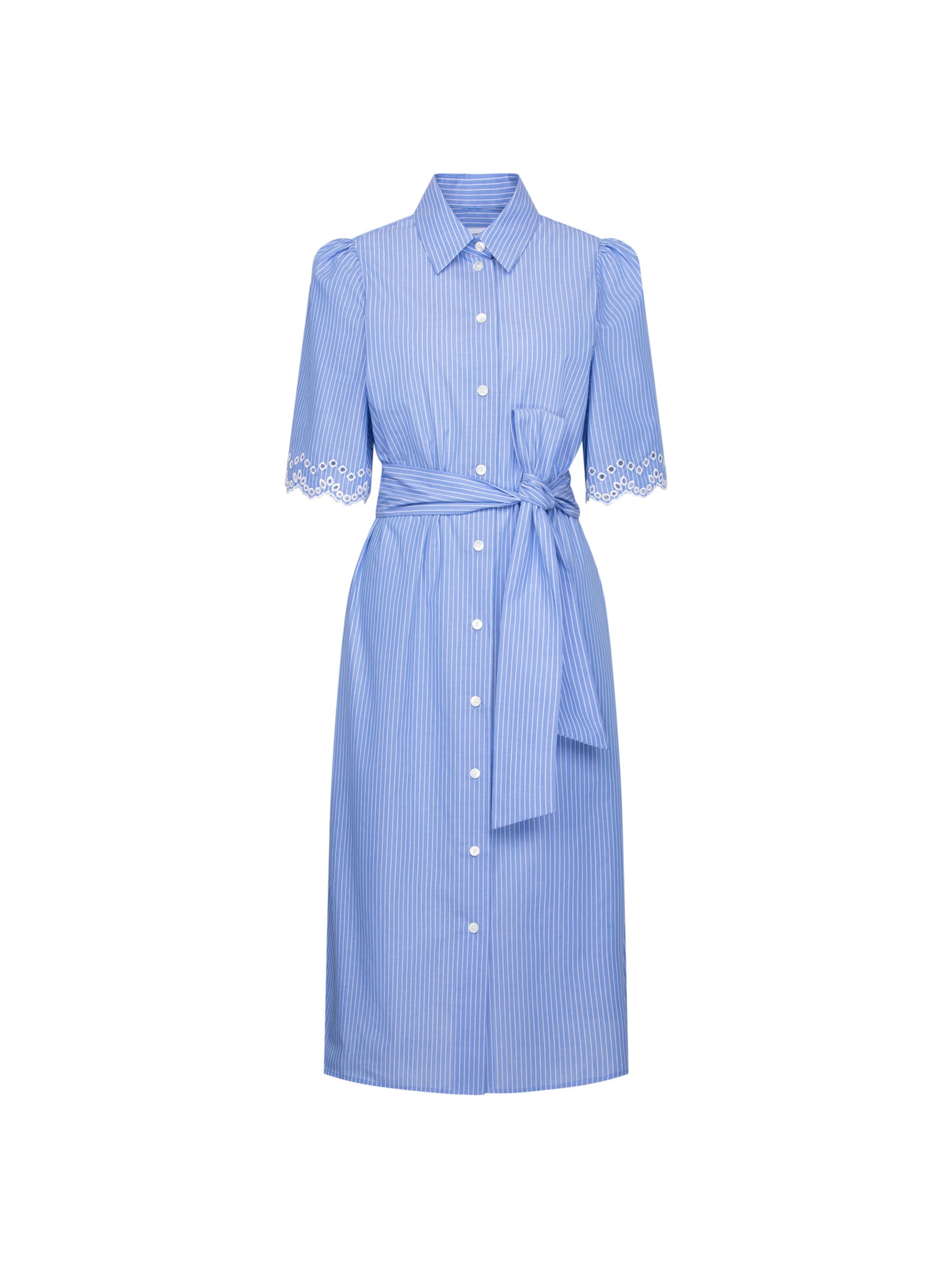 SEIDENSTICKER Blousejurk in Blauw: voorkant