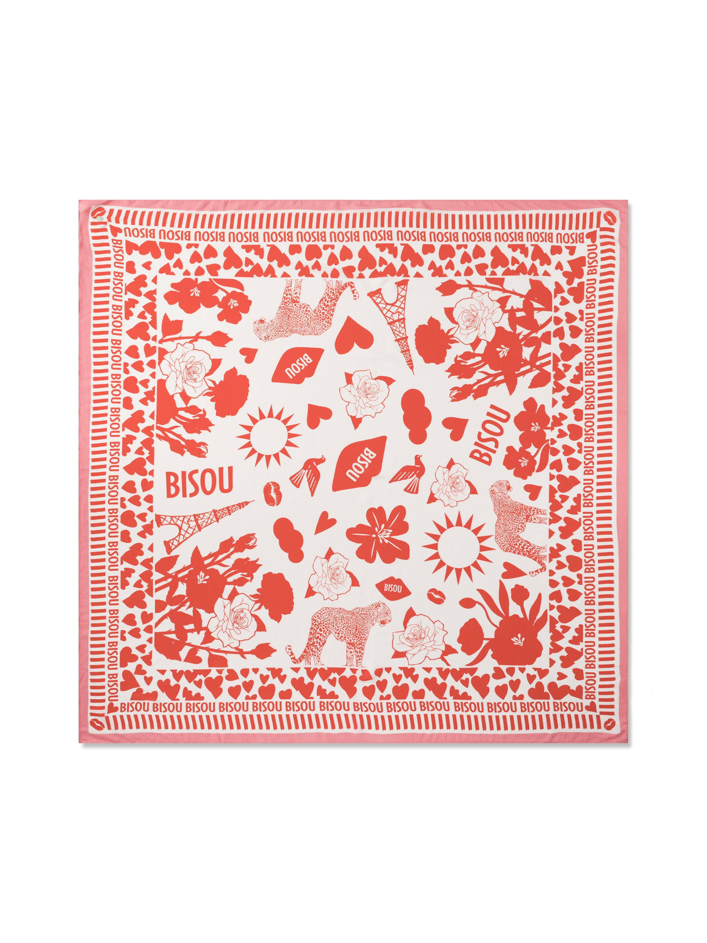 Foulard CODELLO en rouge