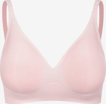 cfabPush-up Grudnjak 'Air Sense Light Push Up Bralette' - roza boja: prednji dio
