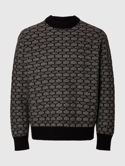 SELECTED Pull-over en noir / blanc, Vue avec produit