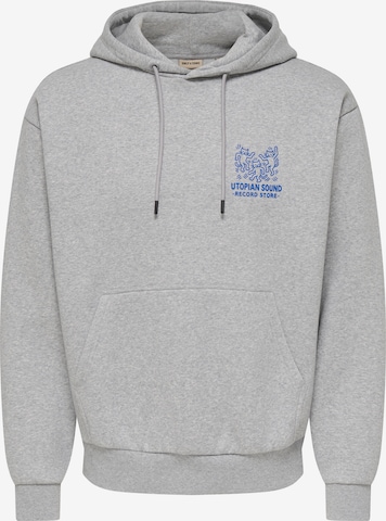 Felpa 'ONSCERES' di Only & Sons in grigio: frontale