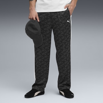 PUMA Loosefit Sportbroek 'T7' in Zwart: voorkant