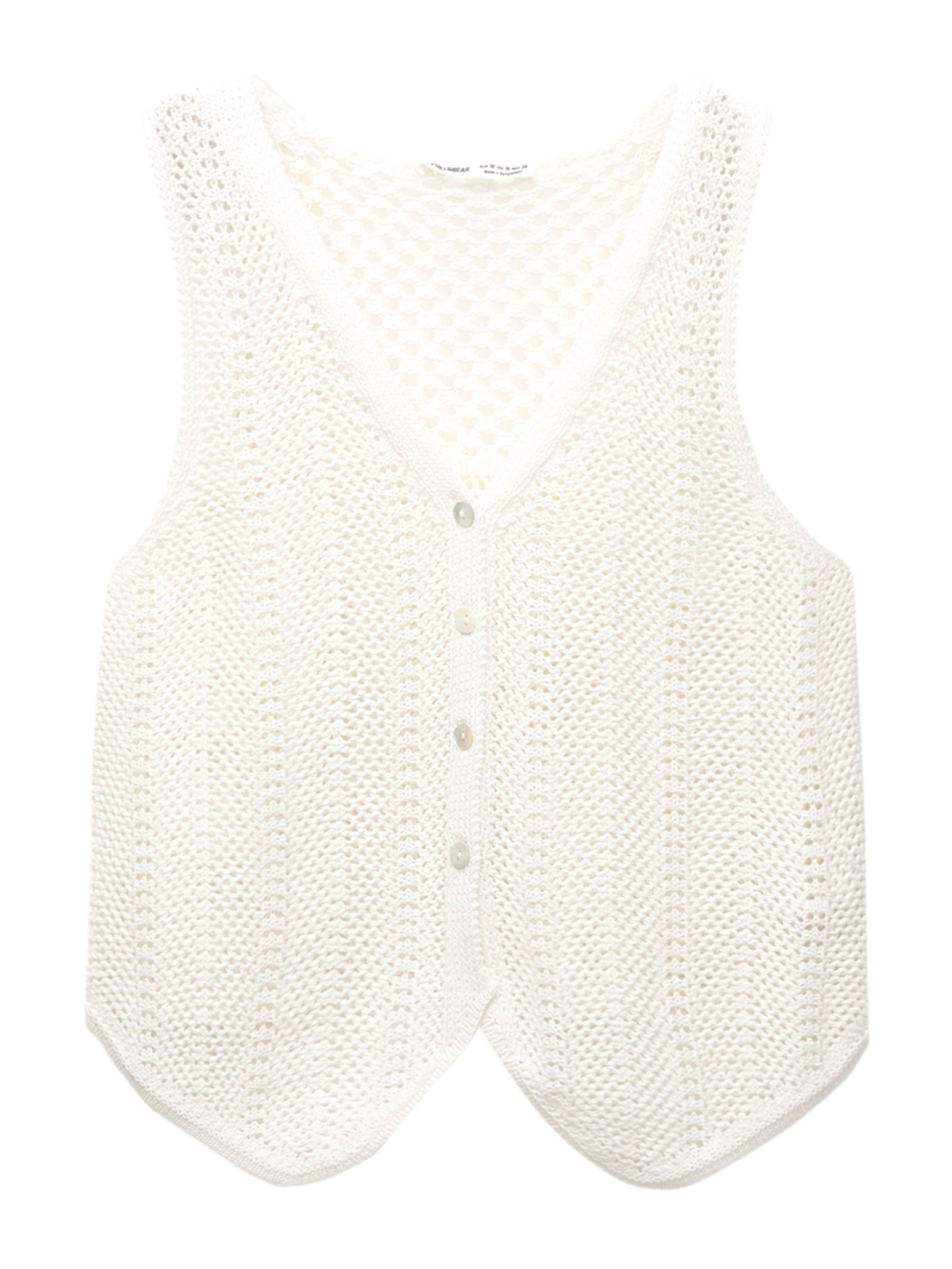 Pull&Bear Cardigan en beige clair, Vue avec produit