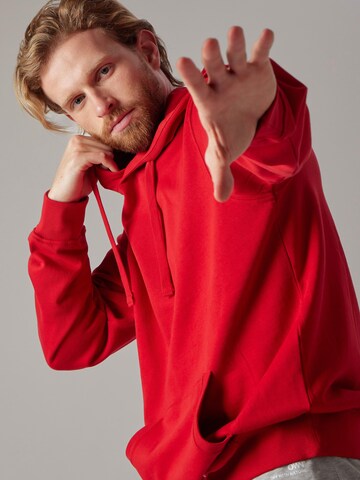 OWN Off With Nature Sweatshirt 'Felpa Felpata con Cappuccio' in Rood