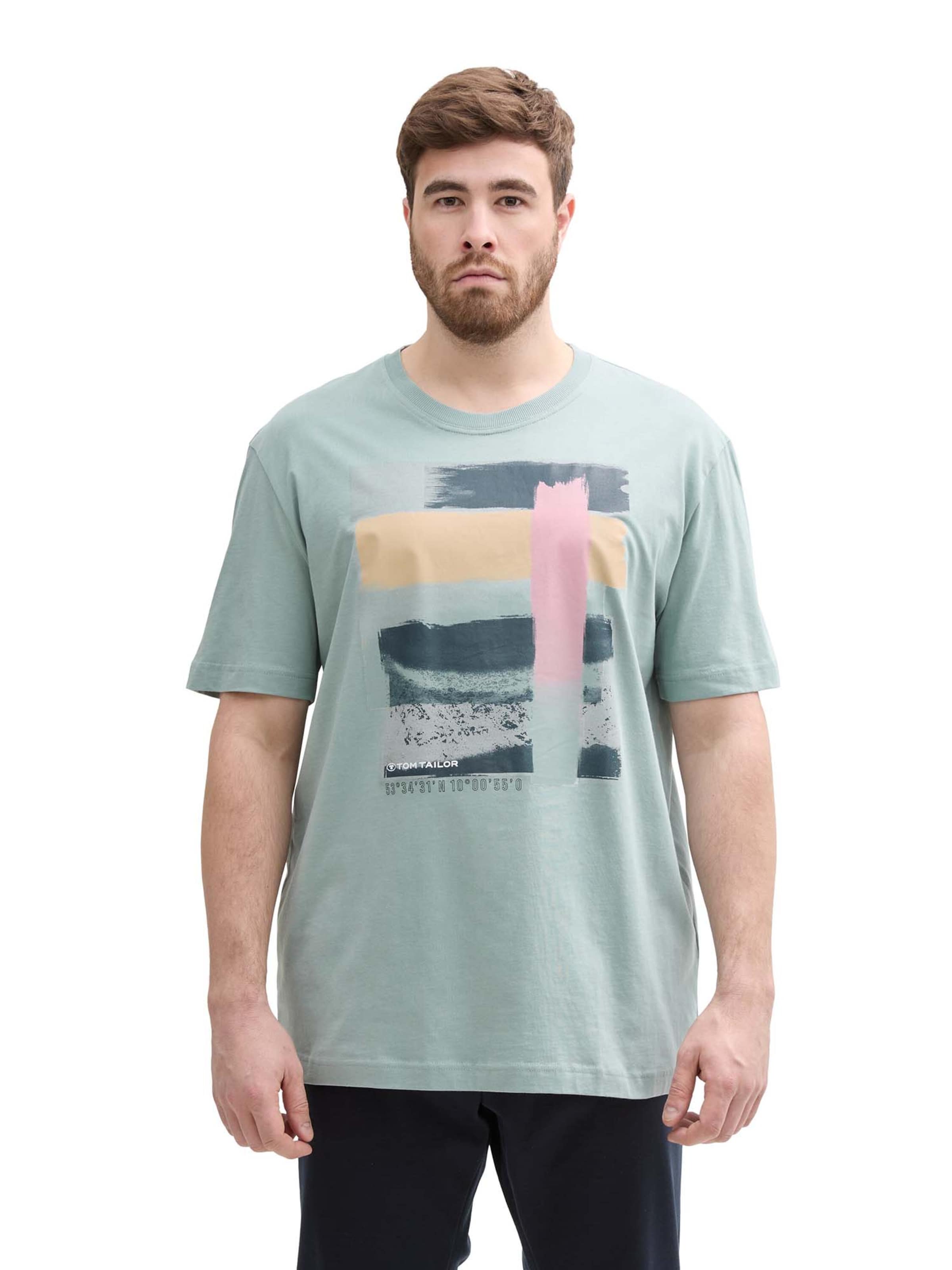 zils TOM TAILOR Men + T-Krekls: no priekšpuses