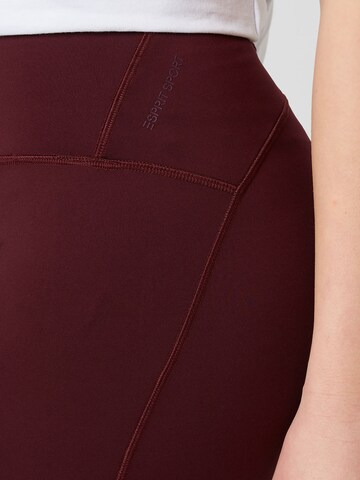 Skinny Pantaloni di Esprit Sport Curvy in rosso