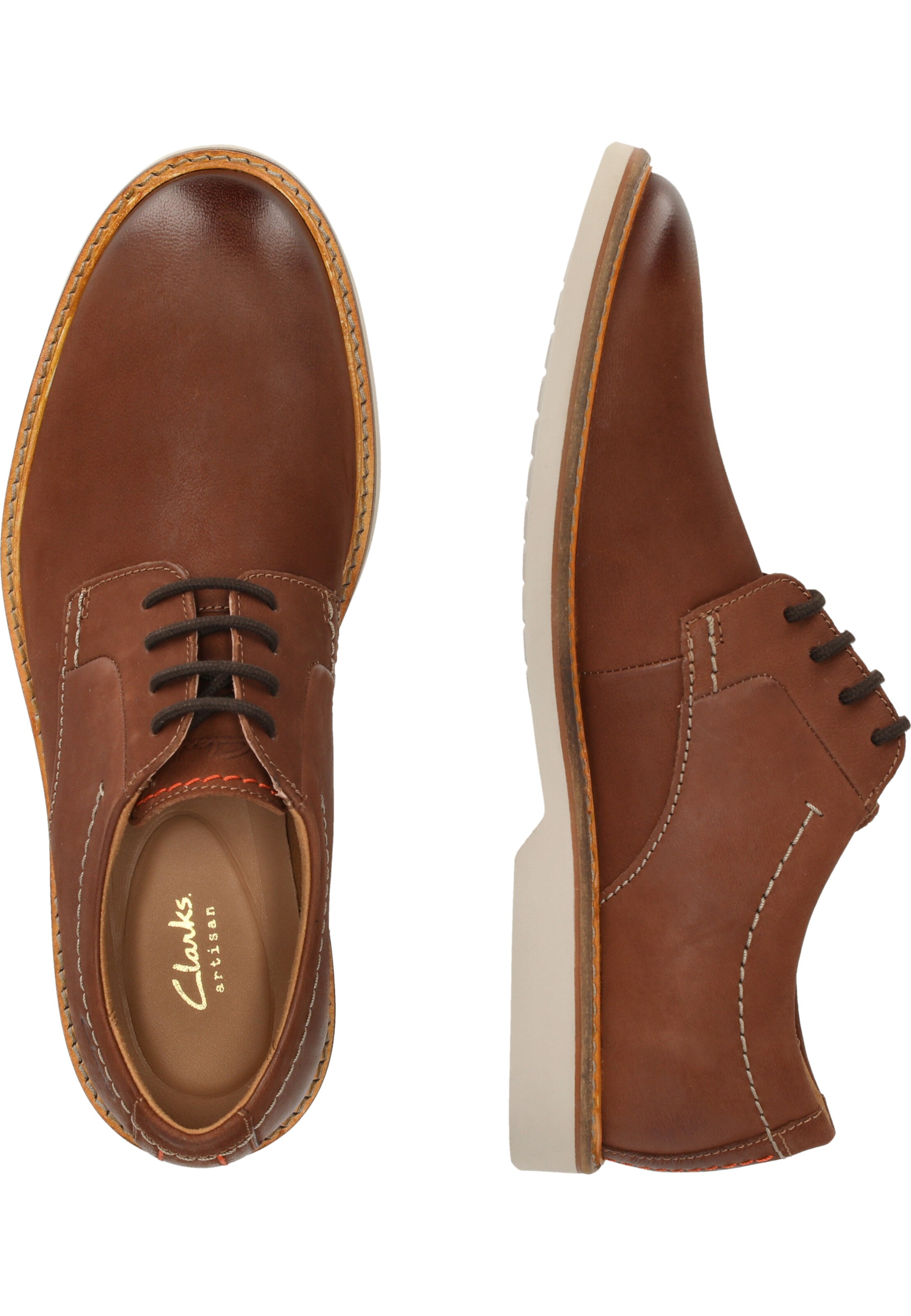 CLARKS Anzugschuh 'Atticus LTLace' in Braun