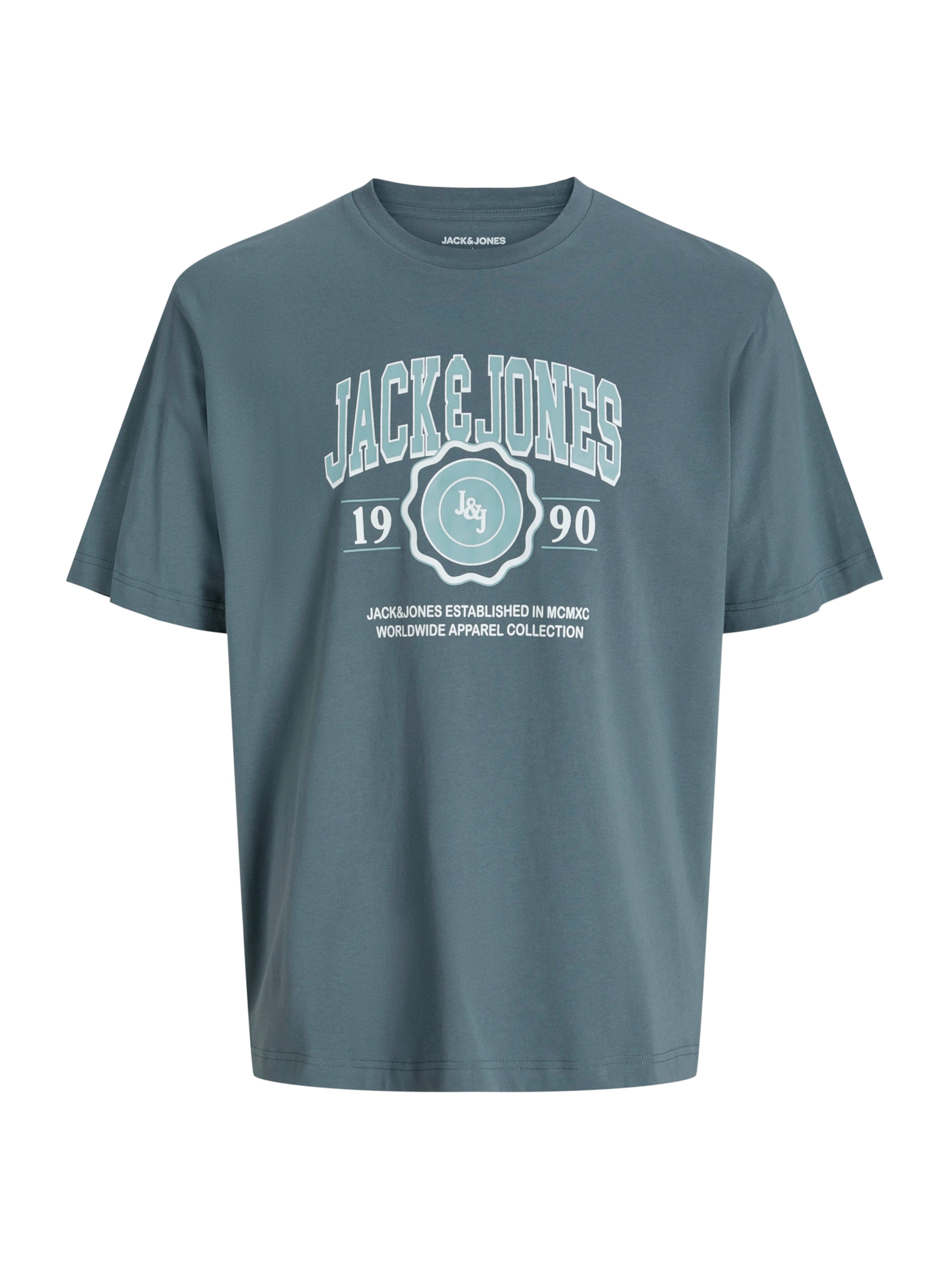 Jack & Jones Plus Футболка 'JJMako' в Синий: спереди