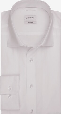 SEIDENSTICKER - Ajuste regular Camisa de negocios en blanco