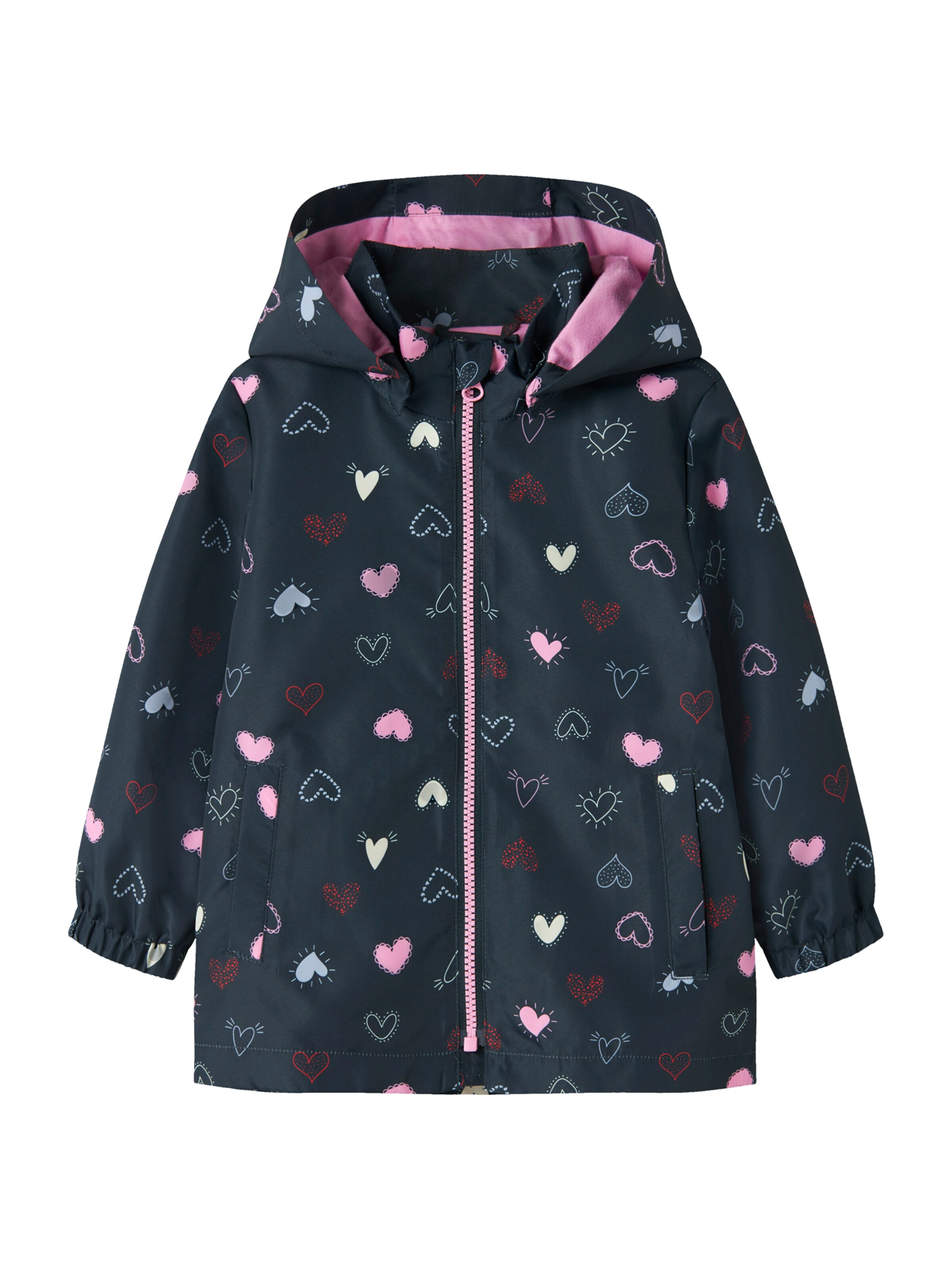 NAME IT Kurtka przejściowa 'NMFMAxi' w kolorze czarny: przód