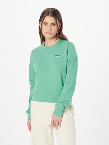 Hummel Athletic Sweatshirt 'SHAI' in Green: front