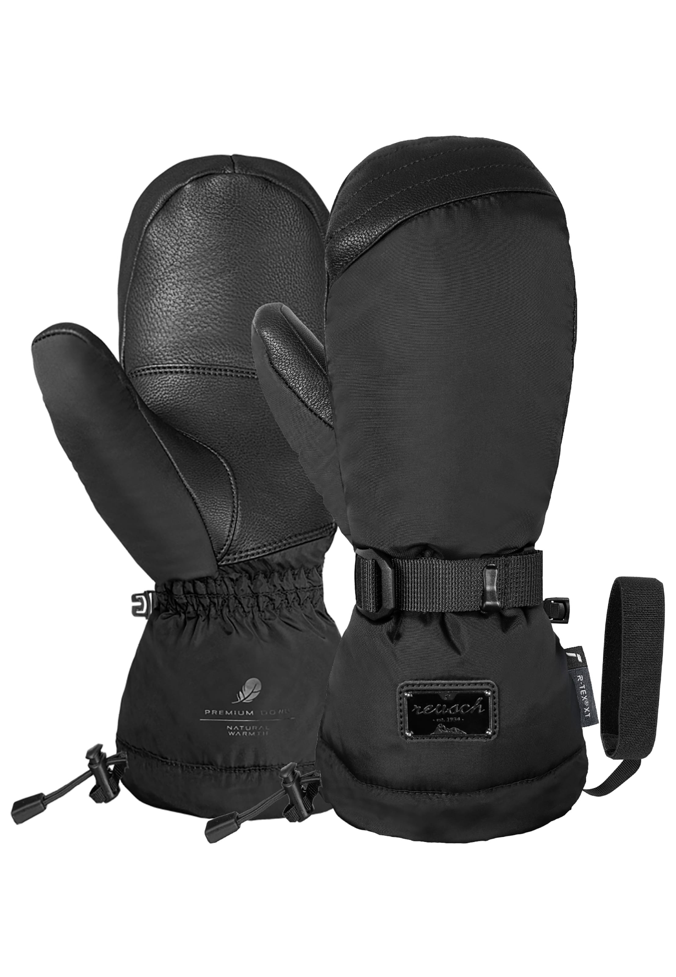 REUSCH Mittens 'Yuna Down R-TEX® XT' in Black: front