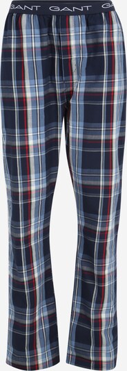 GANT Pyjamasbyxa i marinblå / rökblå / röd, Produktvy