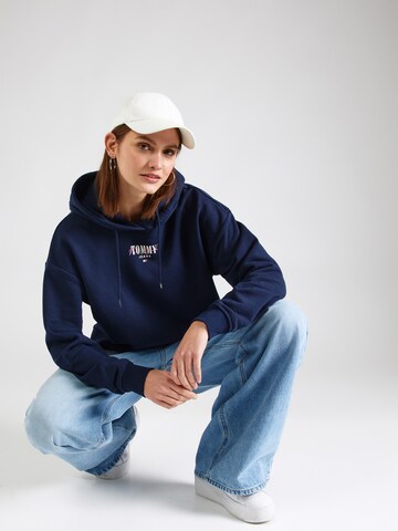 Tommy Jeans Mikina 'ESSENTIAL' - Modrá