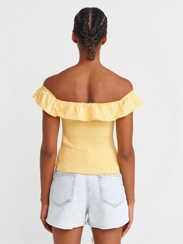Chemisier Dilvin en jaune