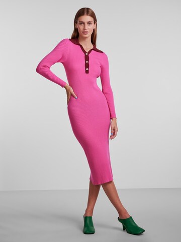 Y.A.S Трикотажное платье 'Minna' в Ярко-розовый