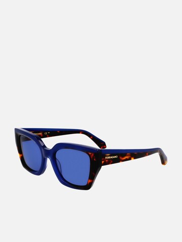 FERRAGAMO Sunglasses in Blue: front