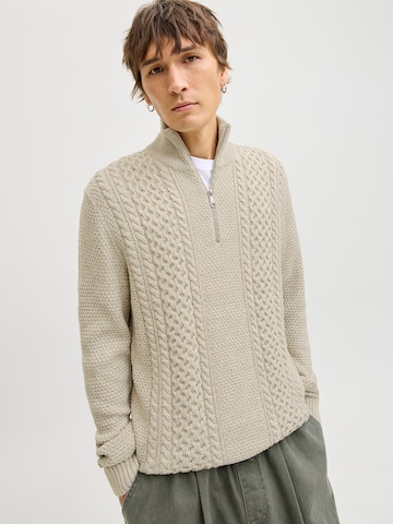 JACK & JONES Neulepaita 'JJPAUL' värissä valkoinen