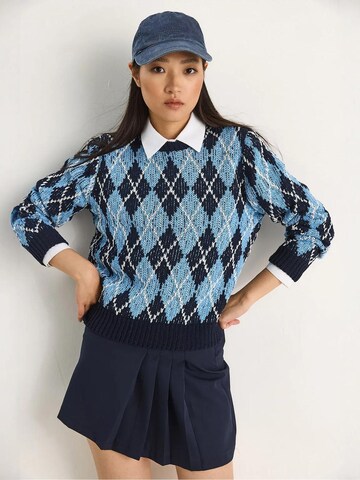 Bianco Lucci Pullover in Blau