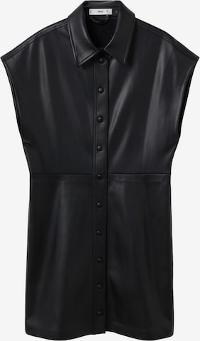 MANGO Skjortklänning 'Cream' i svart: framsida