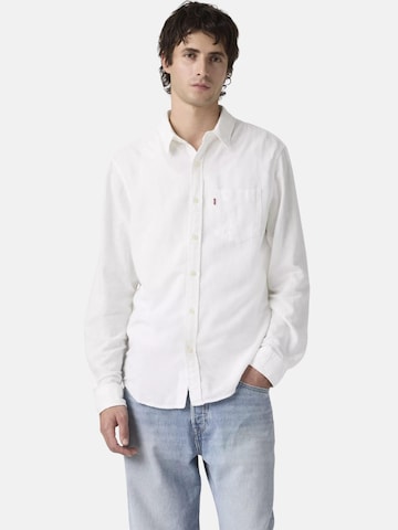 LEVI'S ® - Regular Fit Camisa 'LEVI'S SUNSET 1 POCKET STANDARD CAMICIA' em branco: frente