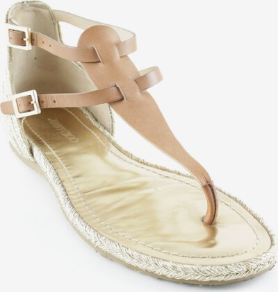 JIMMY CHOO Zehentrenner-Sandalen in 38,5 in cognac / gold, Produktansicht