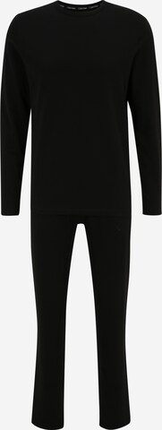 Pyjama long Calvin Klein Underwear en noir : devant