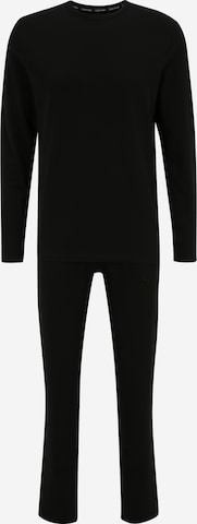Pigiama lungo di Calvin Klein Underwear in nero: frontale