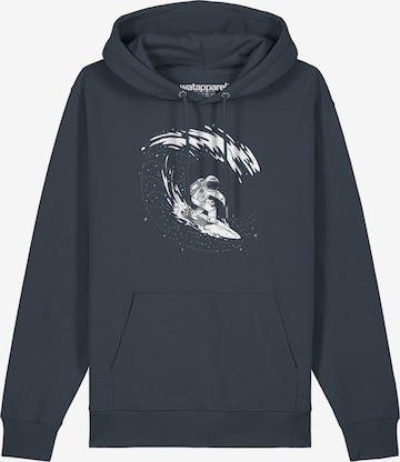 Sweat-shirt ' Surfing Spaceman ' Watapparel en gris : devant