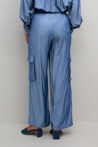 Kaffe Loose fit Cargo trousers 'Leonora' in Blue