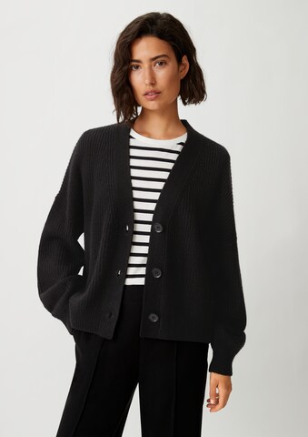 comma casual identity Knit Cardigan in Black: front