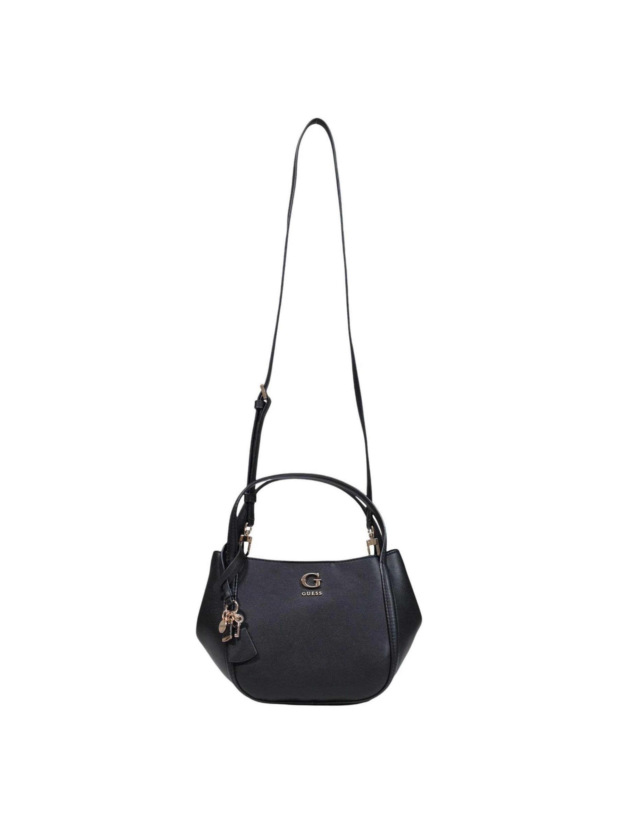 GUESS Schultertasche 'LUCCI GIRLFRIEND SAT HWBG97 39050' in Schwarz