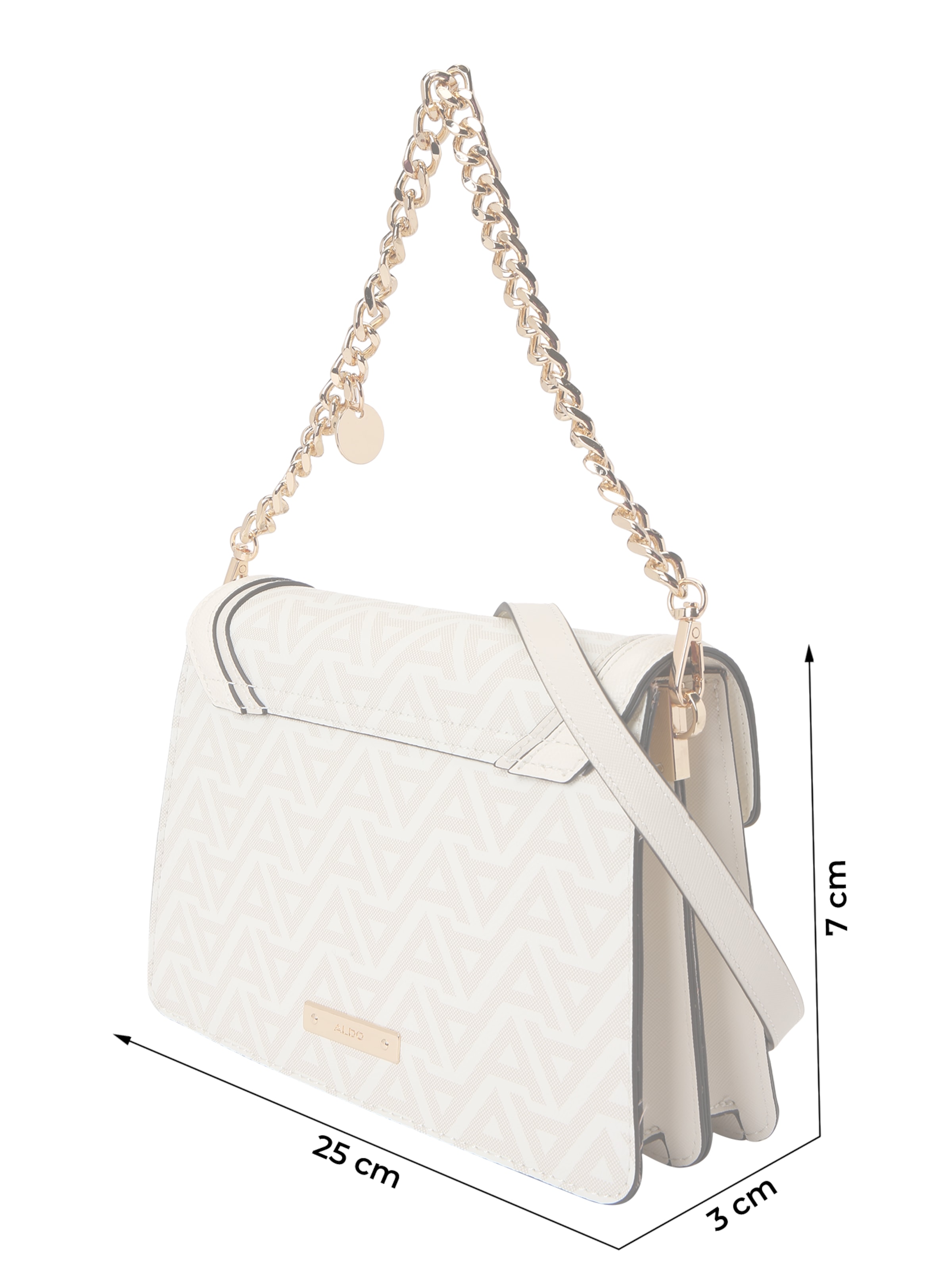 ALDO - Mala de ombro 'AMDOUNA' em branco