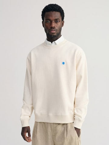 Thinking MU Sweatshirt 'LEON' in Beige: front