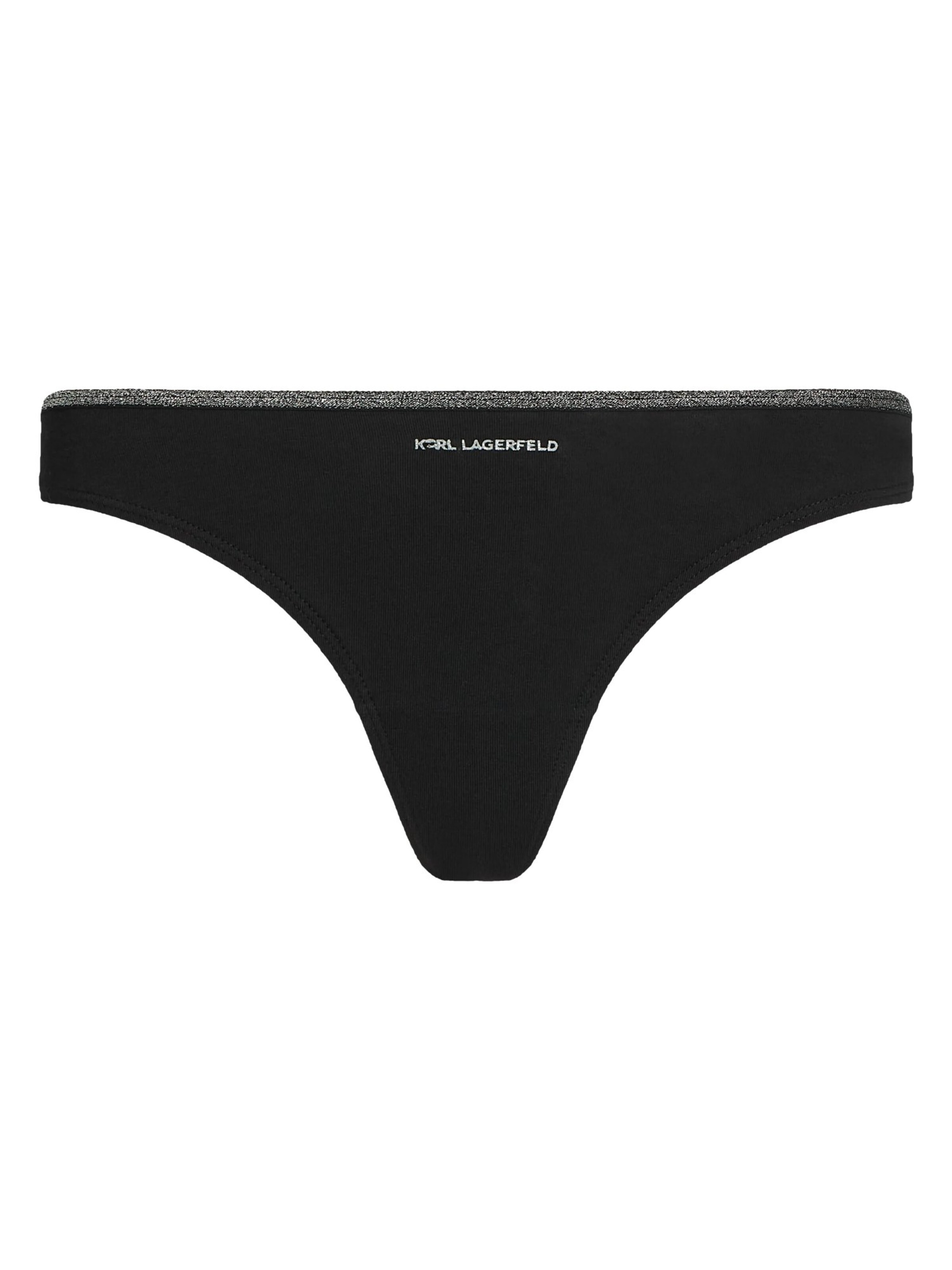 Karl Lagerfeld - Tanga 'Ikon Schimmer' em preto