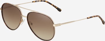 Lunettes de soleil 'L247S' LACOSTE en or : devant