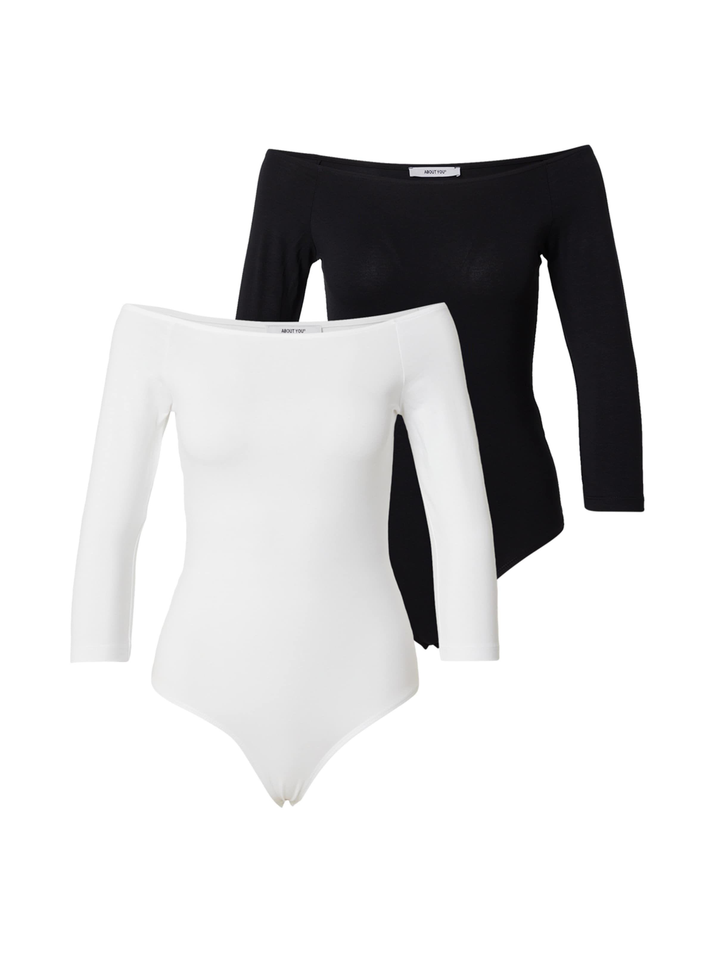 ABOUT YOU Κορμάκι-μπλουζάκι &#x27;Hanne&#x27; σε μαύρο: μπροστά