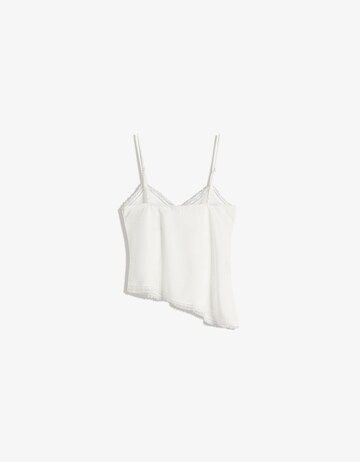 Bershka Top | bela barva